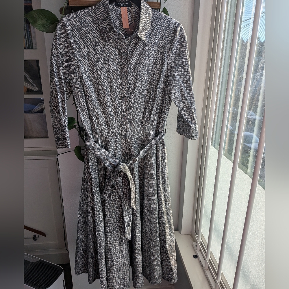 Gravitas New York "Role Model" Cotton Shirt Dress - Pockets - Size 4/6 (S)